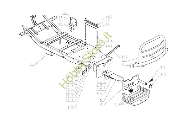 Picture of Telaio TWISTER 106/17,5 H Cat.2006 Trattorino