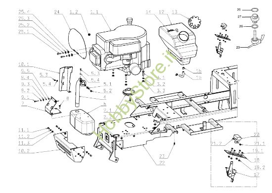 Picture of Motore EF 104J/15,5H Cat.2006-2007 Trattorino