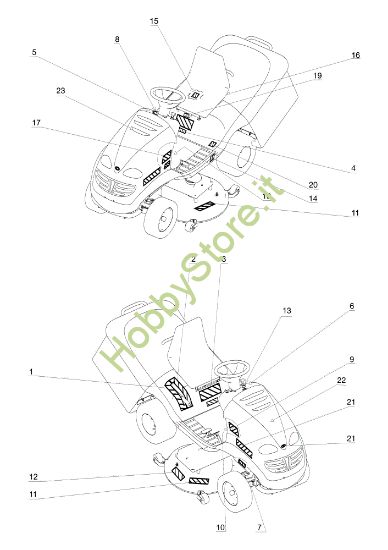 Picture of Etichette EF 104J/15,5H Cat.2006-2007 Trattorino