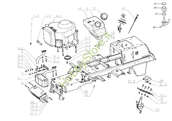 Picture of Motore EF 104J/16H Cat.2006-2007 Trattorino