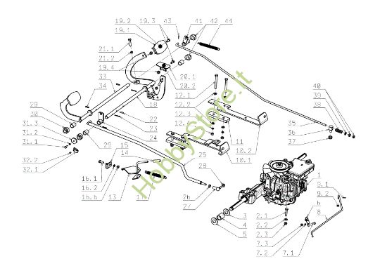 Picture of Trasmissione EF 104J/16H Cat.2006-2007 Trattorino