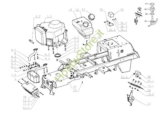 Picture of Motore EF 104JH/16H Cat.2006-2007 Trattorino