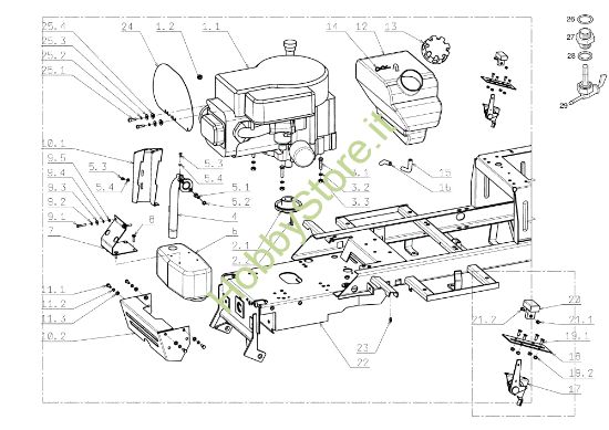 Picture of Motore EF 104J/17,5H Cat.2006-2007 Trattorino