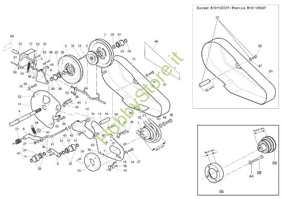 Picture of Trasmissione MZ 2600 R (EN709) Motozappa