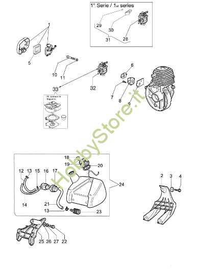 Picture of Serbatoio e filtro aria STARK 25 Decespugliatore