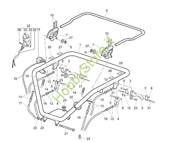 Picture of Comandi manubrio TN 3500 R (Italia) Transporter