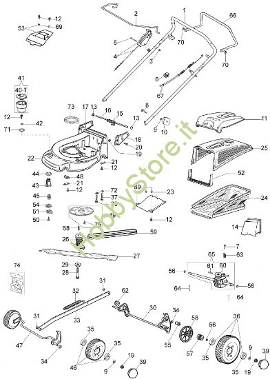 Picture of Esploso (Da giugno '07) AR 48 TBXM Plus-Cut Rasaerba