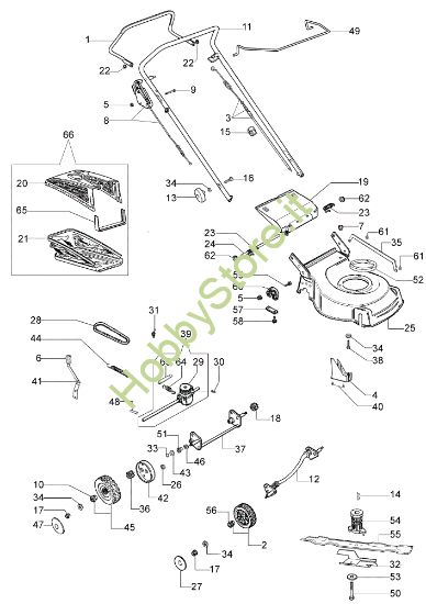 Picture of Esploso (Fino a maggio '07) LR 48 TBXM Rasaerba