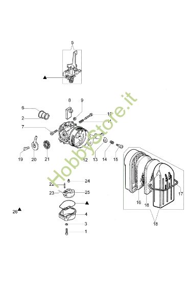 Picture of Carburatore C 19/20 Motopompa a pressione