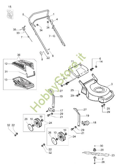 Picture of Esploso LR 53 PHX Rasaerba
