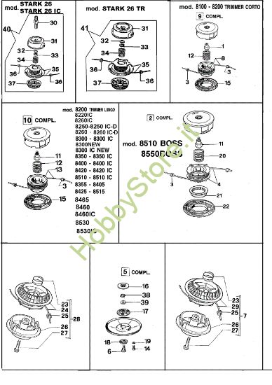 Picture of Testine nylon 8510 IC Decespugliatore