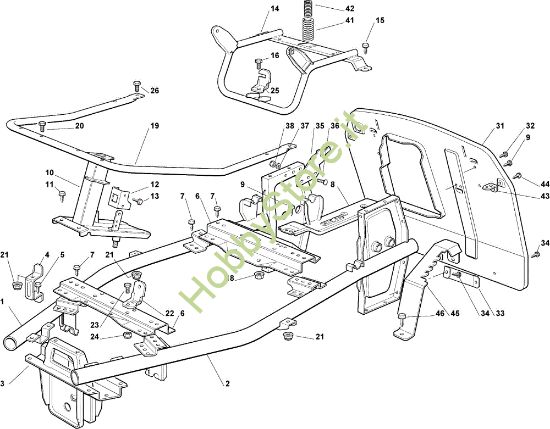 Picture of Telaio EF 63C/6,5M Cat.2007 Trattorino