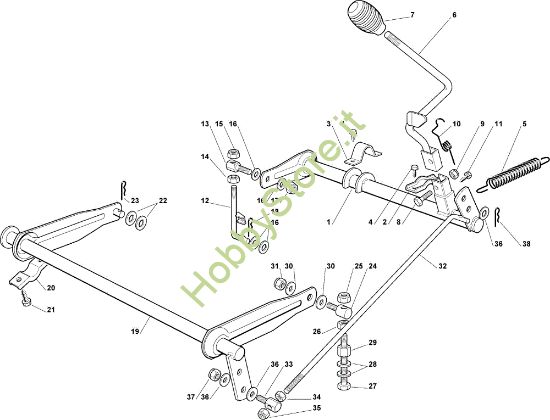 Picture of Sollevamento piatto di taglio EF 63C/6,5M Cat.2007 Trattorino