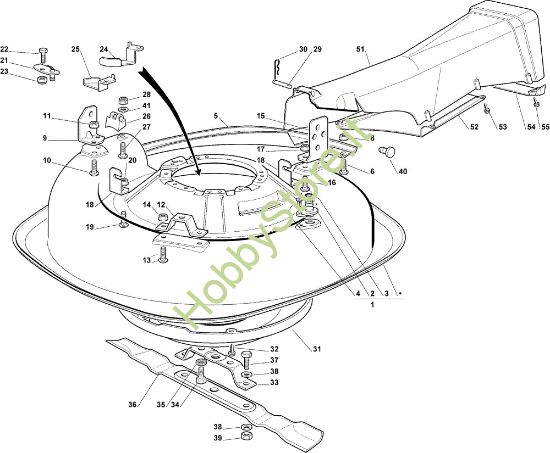 Picture of Piatto di taglio (2) EF 63C/6,5M Cat.2007 Trattorino