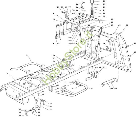 Picture of Telaio EF 92C/13,5H Cat.2007 Trattorino