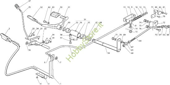 Picture of Comando freno e comando cambio EF 92C/13,5H Cat.2007 Trattorino