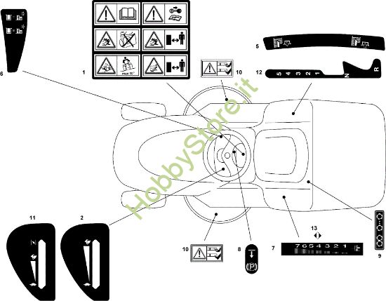 Picture of Etichette EF 102C/17,5H Cat.2007 Trattorino