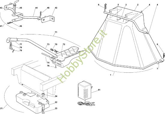 Picture of Accessori a richiesta EF 122C/22H Cat.2007 Trattorino