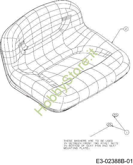 Picture of Sedile (2/2) FORMULA 108/15,5 H Cat.2007 Trattorino