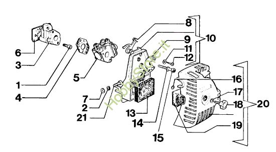 Picture of Filtro aria e carburatore 8515 Decespugliatore