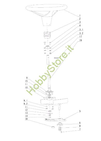 Picture of Sterzo TUAREG 92 4x4 Cat.2007 Trattorino