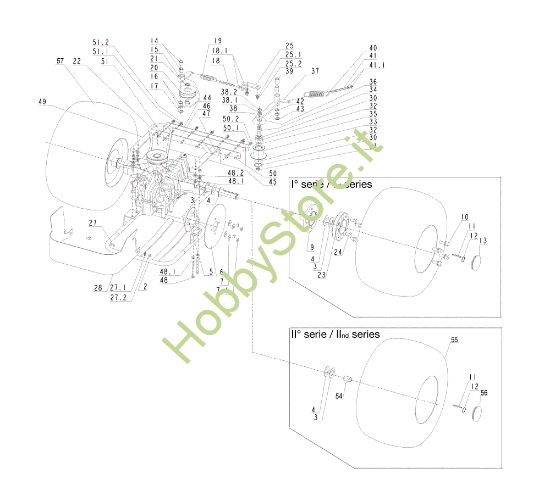 Picture of Assale posteriore TUAREG 92 4x4 Cat.2007 Trattorino