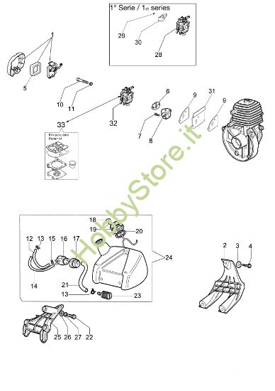 Picture of Serbatoio e filtro aria STARK 2500 TR (EURO 2) Decespugliatore