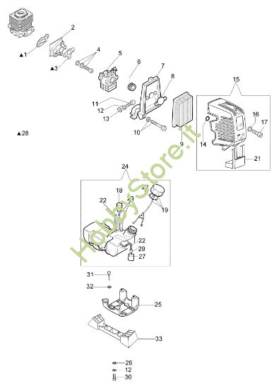 Picture of Serbatoio e filtro aria SO 5500 Ergo Scuotitore