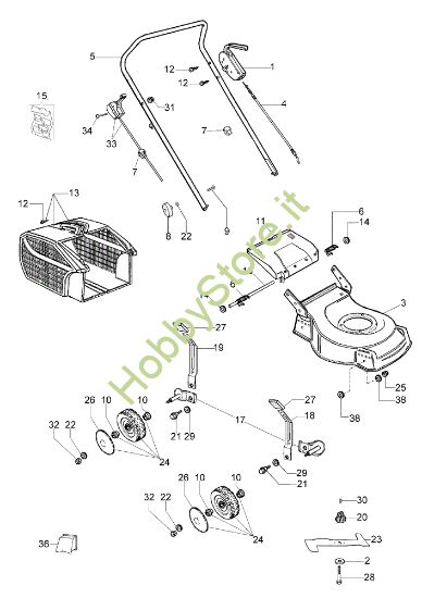 Picture of Esploso LR 48 PK (K40) Rasaerba