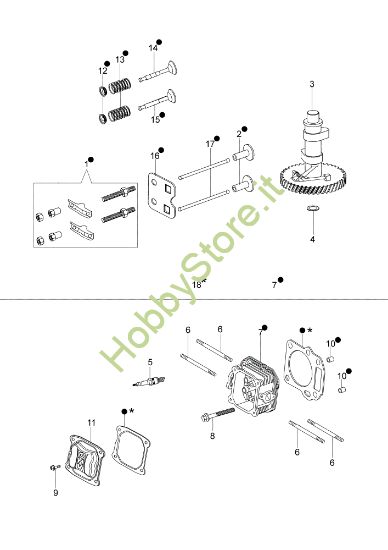 Picture of Testa e valvole LR 48 PK (K40) Rasaerba