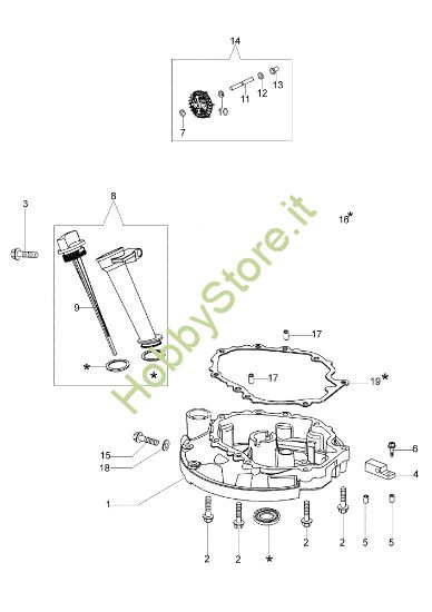 Picture of Coperchio basamento LR 48 PK (K40) Rasaerba