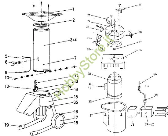 Picture of Esploso BT 2400 E Biotrituratore