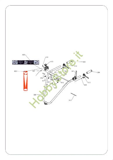 Picture of Manubrio (dal 2012) DR 52 VBR6 Sfalciatutto