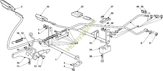 Picture of Comando freno e comando cambio EF 93C/13,5H Cat.2008 Trattorino