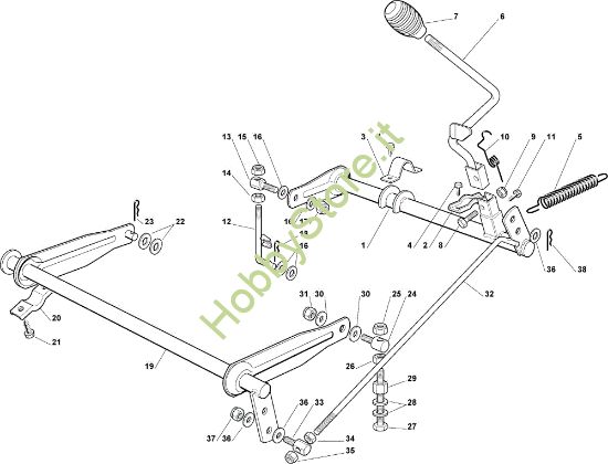 Picture of Sollevamento piatto di taglio EF 63C/6,5M Cat.2008 Trattorino