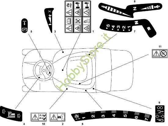 Picture of Etichette (1/2) EF 72C/12,5H Cat.2008 Trattorino