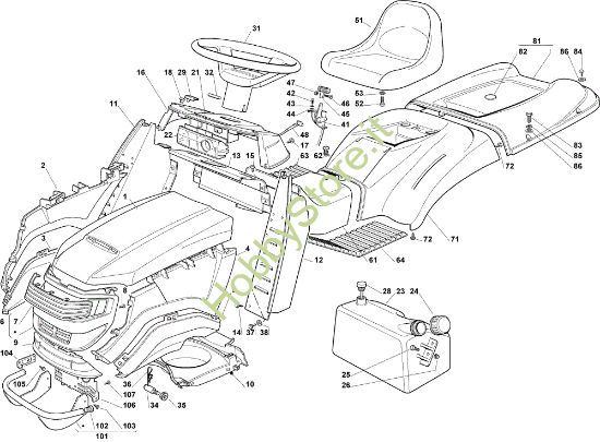 Picture of Carrozzeria EF 102C/18,5H Cat.2008 Trattorino