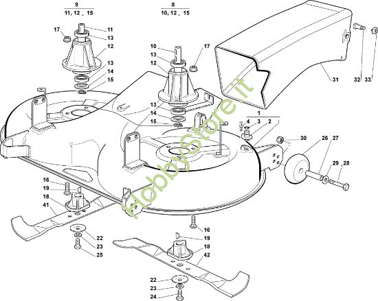 Picture of Piatto di taglio (2) EF 122C/22H Cat.2008 Trattorino