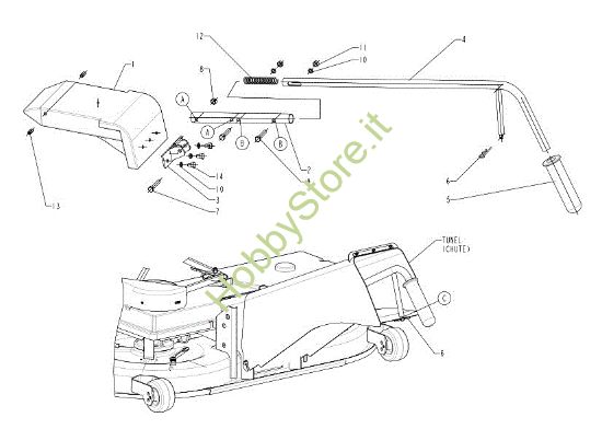 Picture of Kit mulching (Solo per il mercato francese) EF 105J/15,5H Cat.2008 Trattorino