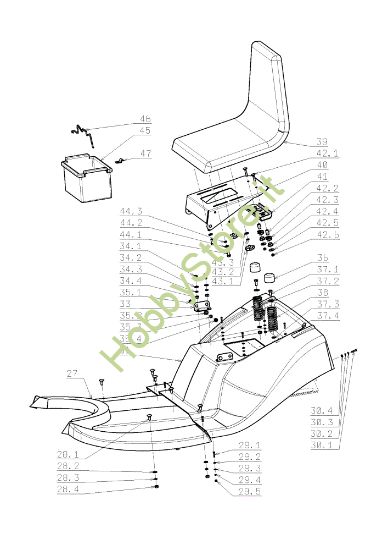 Picture of Cofano (1/3) EF 105J/18H Cat.2008 Trattorino