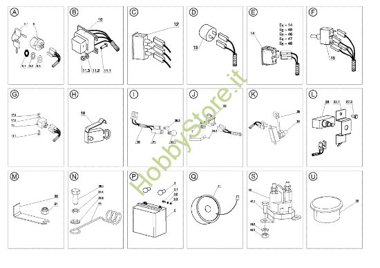 Picture of Parti elettriche EF 105J/18H Cat.2008 Trattorino