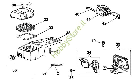 Picture of Filtro aria e carburatore 170 Motosega