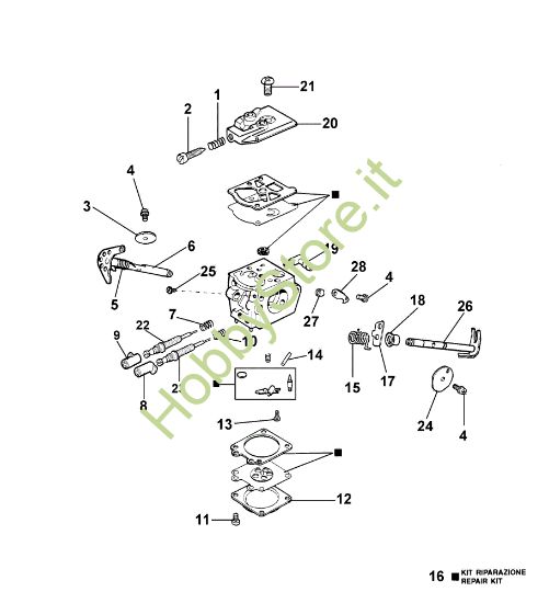 Picture of Carburatore WT-562 136 Motosega
