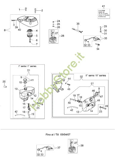 Picture of Avviamento e serbatoio TR 1551 Mototrivella