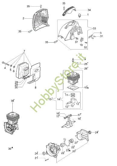 Picture of Motore DS 3800 S Decespugliatore