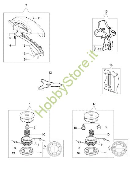 Picture of Accessori DS 4200 T (Euro1 / Euro2) Decespugliatore