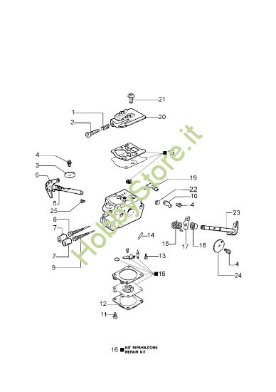 Picture of Carburatore WT-781DR MT 3700 (Euro 2) Motosega