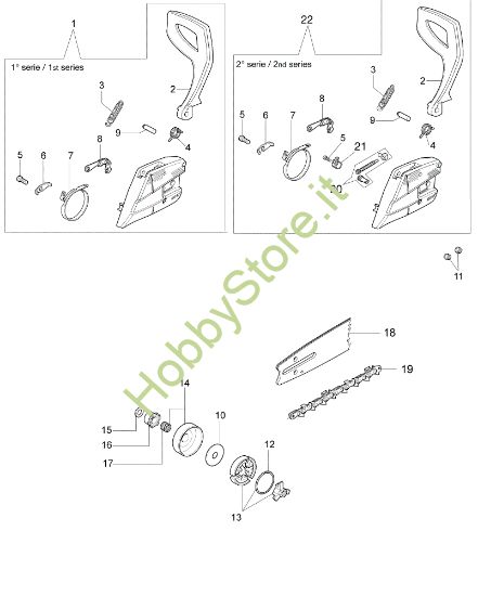 Picture of Frizione e freno MT 4100 S (Euro 2) Motosega