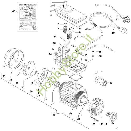 Picture of Motore IP 1900 Idropulitrice