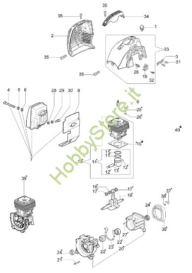 Picture of Motore DSF 4200 (Euro1 / Euro2) Decespugliatore